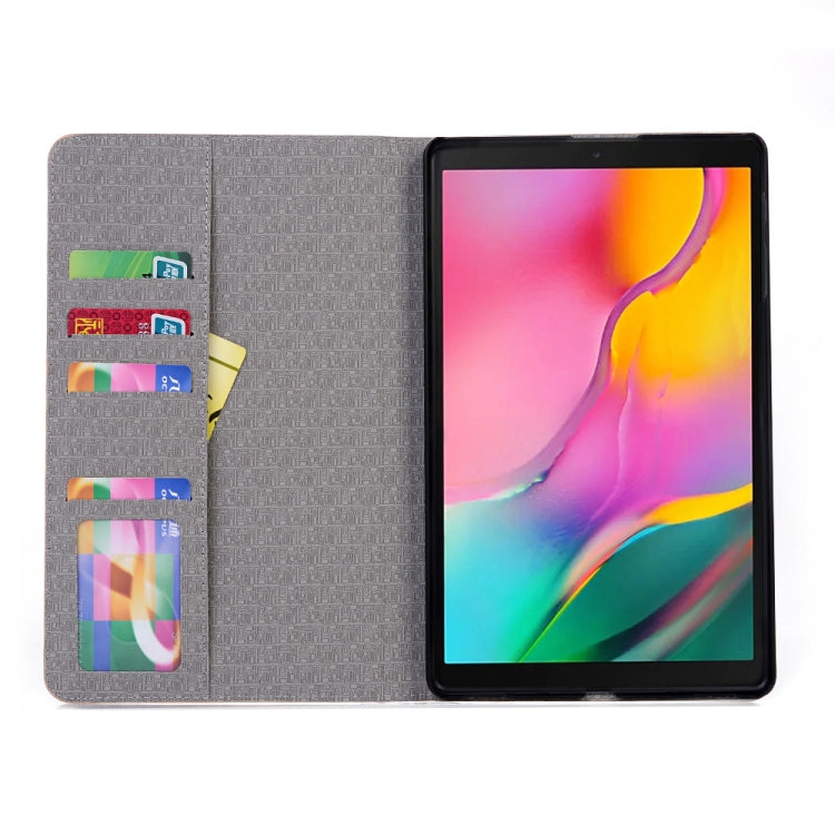 Map Texture Horizontal Flip Leather Case for Galaxy Tab A 10.1 (2019) T510 / T515,  with Holder &...