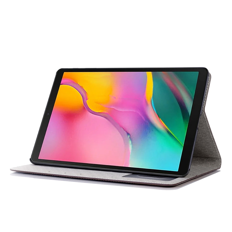 Cross Texture Horizontal Flip Leather Case for Galaxy Tab A 10.1 (2019) T510 / T515,  with Holder...