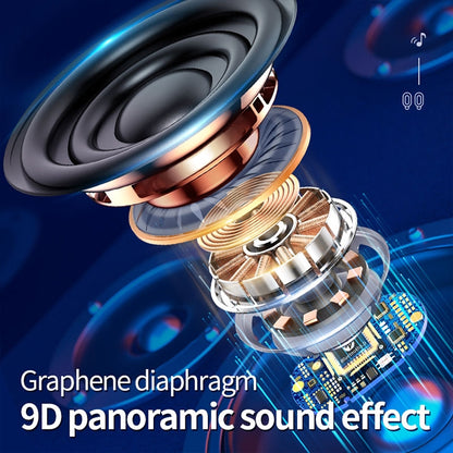 C1 Bluetooth 5.0 TWS Circular Chimney Touch Digital Display True Wireless Bluetooth Earphone with...