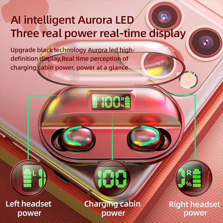 T2 Bluetooth 5.0 TWS Touch Digital Display True Wireless Bluetooth Earphone with Charging Box����...