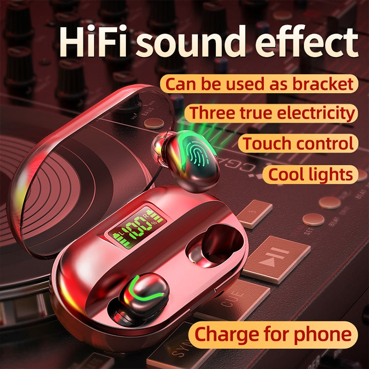 T2 Bluetooth 5.0 TWS Touch Digital Display True Wireless Bluetooth Earphone with Charging Box����...