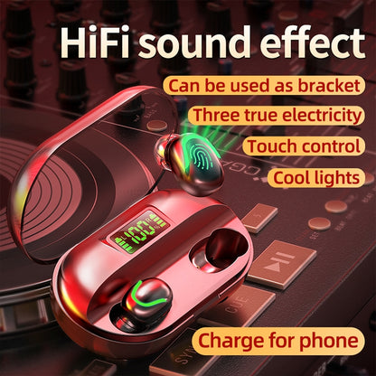 T2 Bluetooth 5.0 TWS Touch Digital Display True Wireless Bluetooth Earphone with Charging Box����...