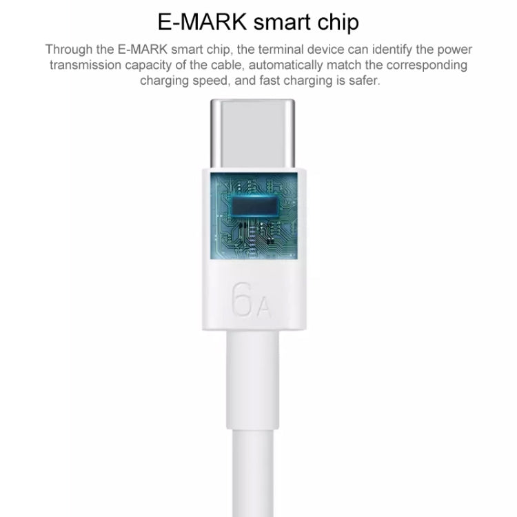Original Huawei CC800 6A Type-C / USB-C to Type-C / USB-C Charging Data Cable, Length: 1.8m