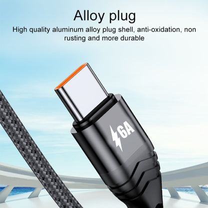 4 in 1 66W 6A USB to 8 Pin + Micro USB + Dual USB-C / Type-C Fast Charging Data Cable, Cable Leng...