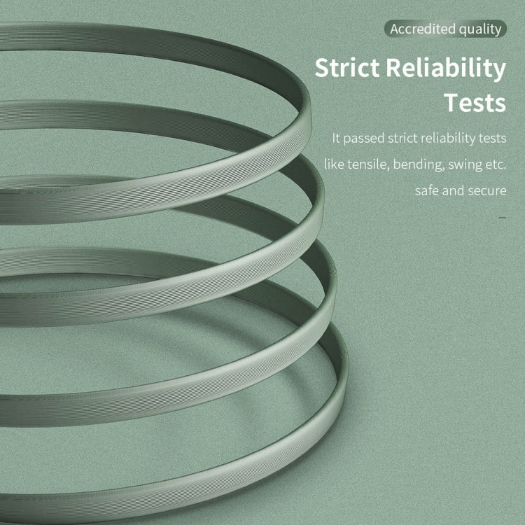 ROCK S1 5V / 2.4A USB-C / Type-C Charging + Data Synchronization TPE Flat Shape Data Cable, Cable...