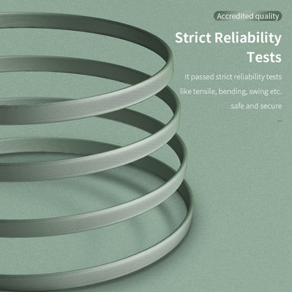 ROCK S1 5V / 2.4A USB-C / Type-C Charging + Data Synchronization TPE Flat Shape Data Cable, Cable...