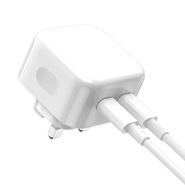 ROCK T58 35W Dual USB-C / Type-C Ports PD Charger, UK Plug, UK Plug