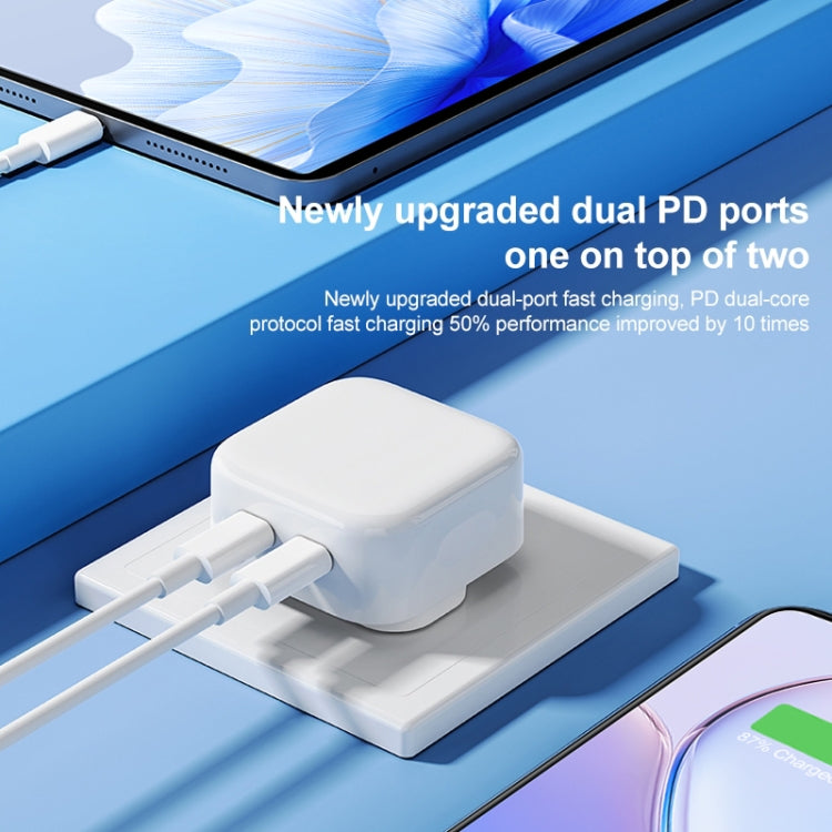 ROCK T58 35W Dual USB-C / Type-C Ports PD Charger, CN Plug, CN Plug