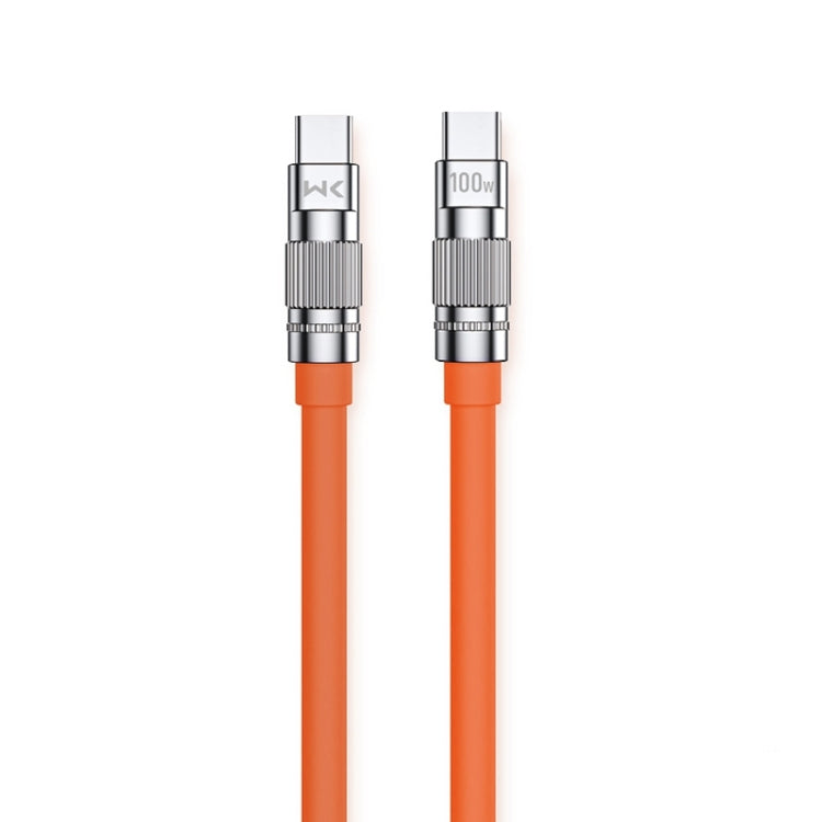 WK WDC-188 Qjie Series 100W USB-C/Type-C to USB-C/Type-C Fast Charge Data Cable, Length: 1m������...