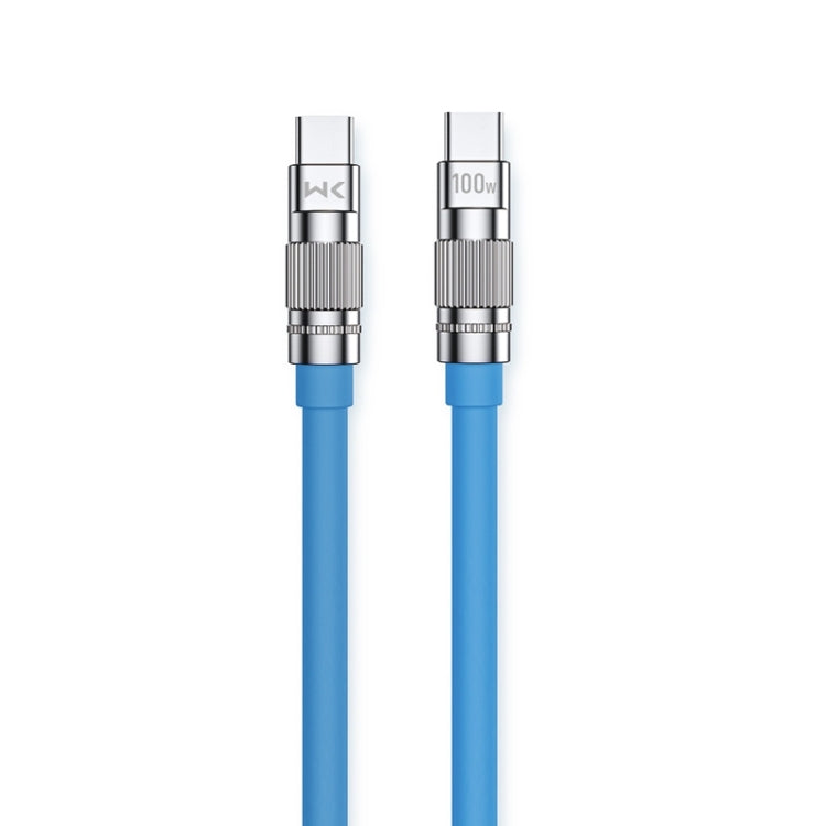 WK WDC-188 Qjie Series 100W USB-C/Type-C to USB-C/Type-C Fast Charge Data Cable, Length: 1m������...