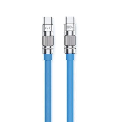 WK WDC-188 Qjie Series 100W USB-C/Type-C to USB-C/Type-C Fast Charge Data Cable, Length: 1m������...