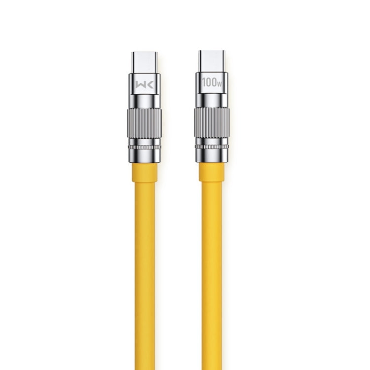 WK WDC-188 Qjie Series 100W USB-C/Type-C to USB-C/Type-C Fast Charge Data Cable, Length: 1m������...