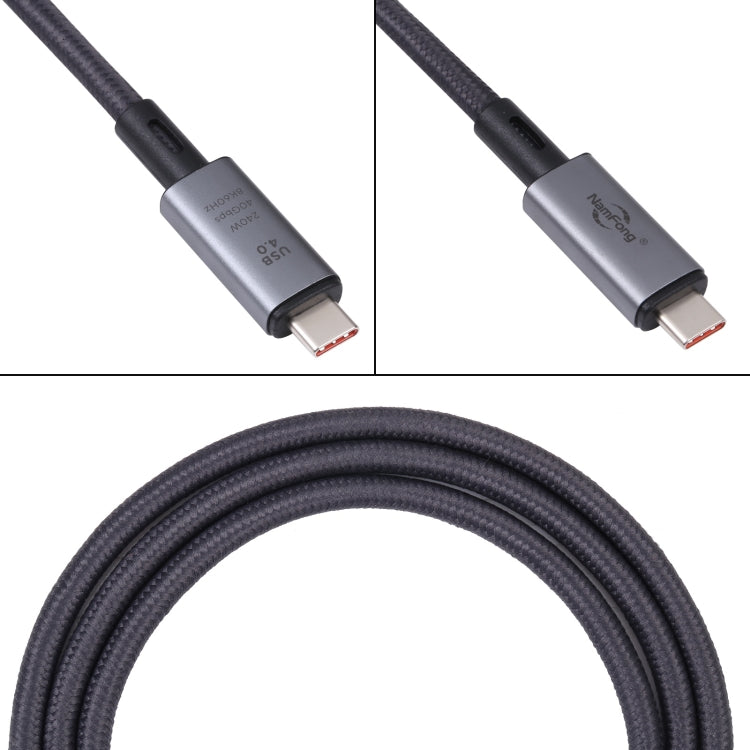 40Gbps 8K USB-C/Type-C to USB-C/Type-C Video Cable Compatible with USB 4, Length: 1m�������������...