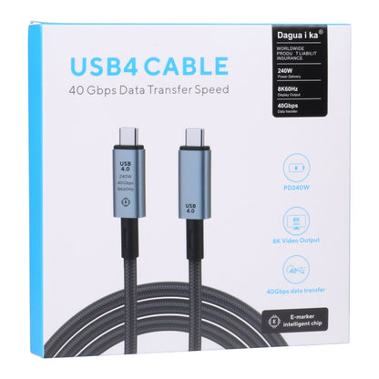 40Gbps 8K USB-C/Type-C to USB-C/Type-C Video Cable Compatible with USB 4, Length: 1m�������������...