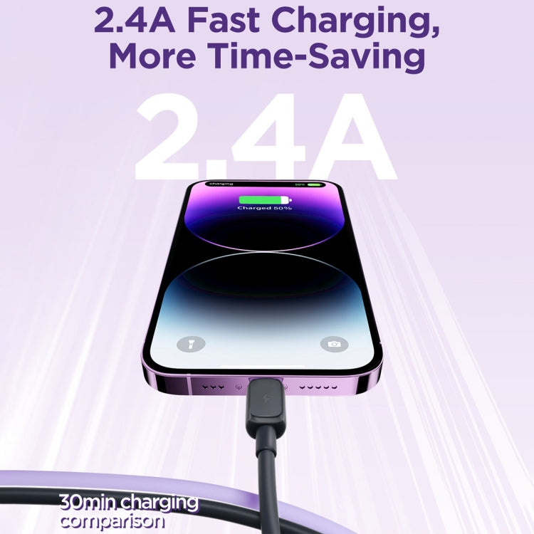 JOYROOM S-AL012A14 Multi-Color Series 2.4A USB to 8 Pin Fast Charging Data Cable, Length:1.2m����...