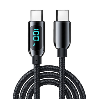 Mutural Li-CC002 1.2m 100W Digital Display USB-C / Type-C to Type-C Charging Data Cable����������...