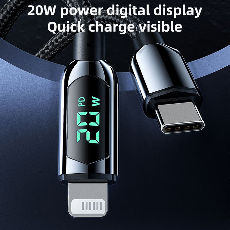 Mutural Li-CC002 1.2m 100W Digital Display USB-C / Type-C to Type-C Charging Data Cable����������...