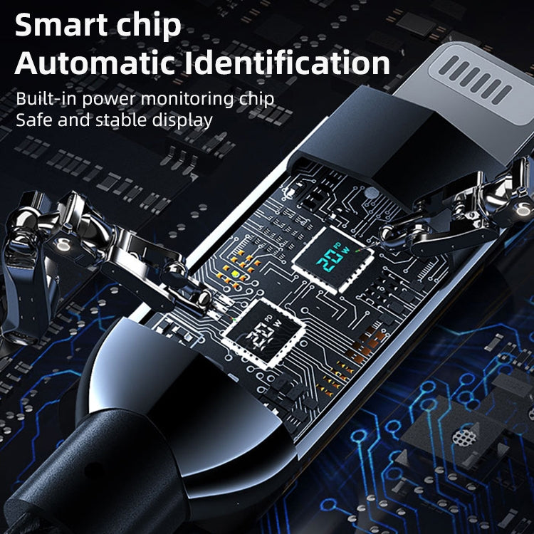 Mutural Li-CC003 1.2m 66W Digital Display USB to Type-C Charging Data Cable, USB to Type-C