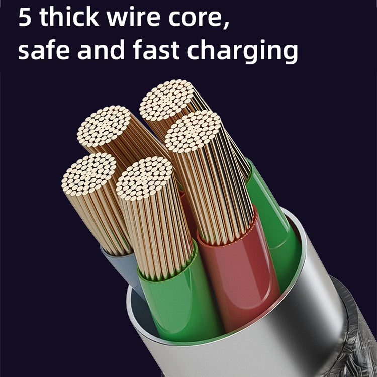 Mutural Li-CC009 1.2m 100W Transparent USB-C / Type-C to Type-C Charging Data Cable��������������...