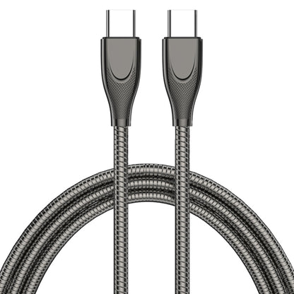 ADC-009 USB-C / Type-C to USB-C / Type-C Zinc Alloy Hose Fast Charging Data Cable, Cable Length: ...