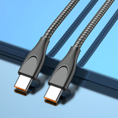 ADC-009 USB-C / Type-C to USB-C / Type-C Zinc Alloy Hose Fast Charging Data Cable, Cable Length: ...