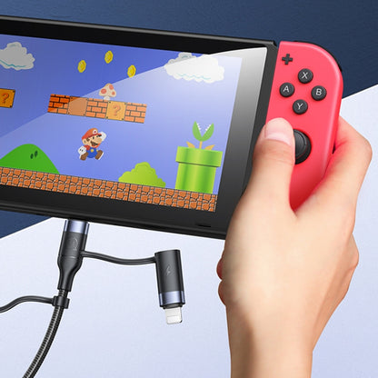 USB + Type-C toType-C + 8 Pin + Micro Fast Charging Cable