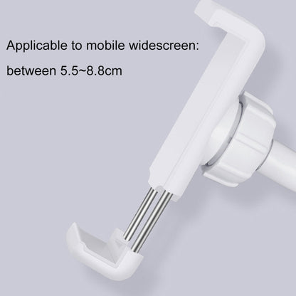 for Studio Recording, Live Broadcast, Live Show, KTV, etc., Microphone Clip+Phone Holder（White）