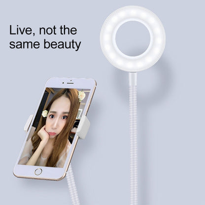 for Studio Recording, Live Broadcast, Live Show, KTV, etc., Microphone Clip+Phone Holder（White）
