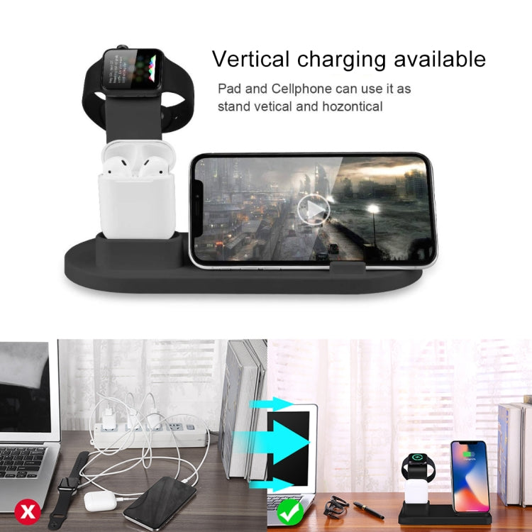 HQ-UD15 Rotatable Wireless Charging Base with Stand for Phones / iWatches / AirPods (Silver)�����...
