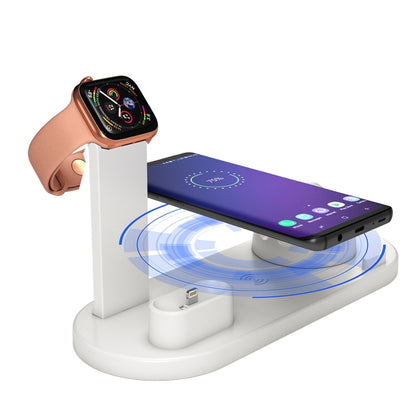 HQ-UD15 Rotatable Wireless Charging Base with Stand for Phones / iWatches / AirPods (Silver)�����...