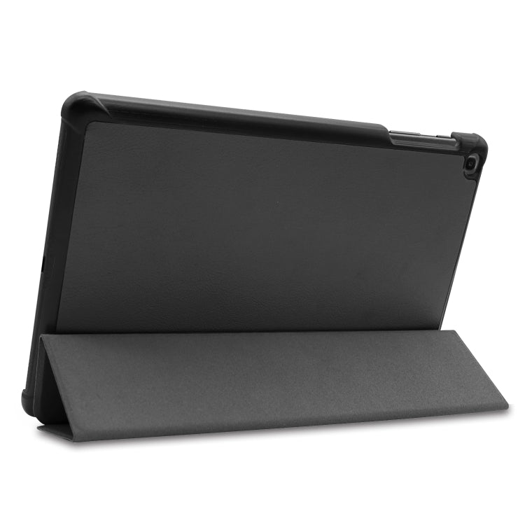 ENKAY High Quality PU Leather + Plastic Bottom Case with Three-folding Holder for Samsung Galaxy ...