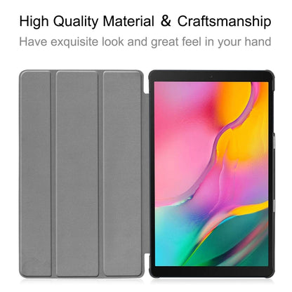 ENKAY High Quality PU Leather + Plastic Bottom Case with Three-folding Holder for Samsung Galaxy ...