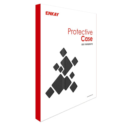 ENKAY High Quality PU Leather + Plastic Bottom Case with Three-folding Holder for Samsung Galaxy ...