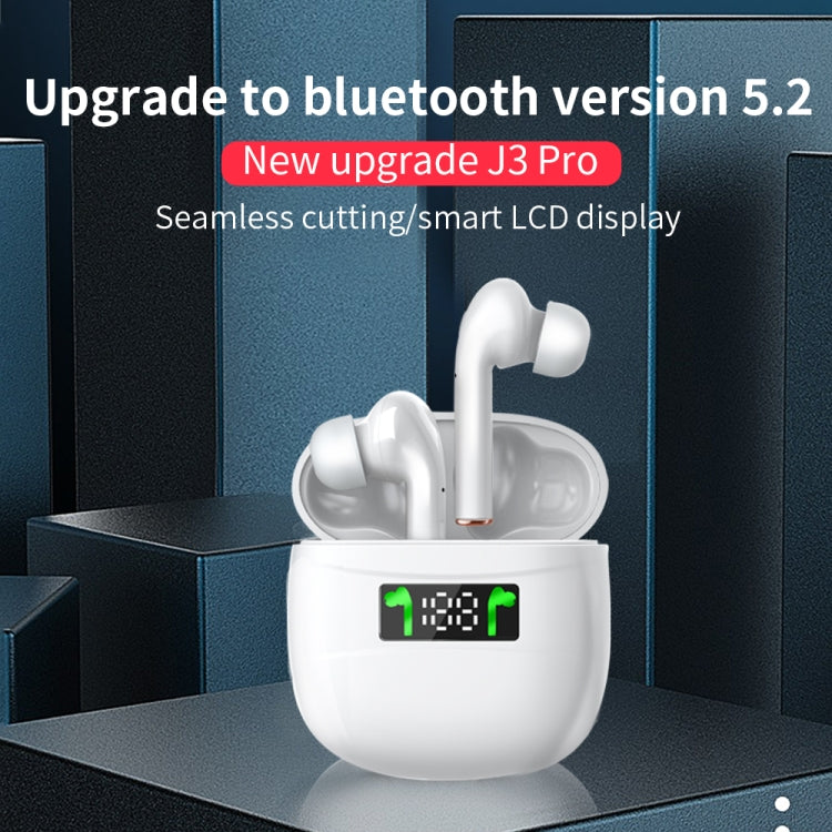 Earphone LED Display Waterproof Headset Noise Earbuds