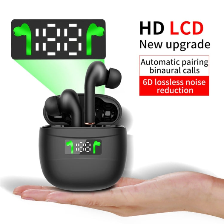 Earphone LED Display Waterproof Headset Noise Earbuds