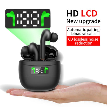 Earphone LED Display Waterproof Headset Noise Earbuds