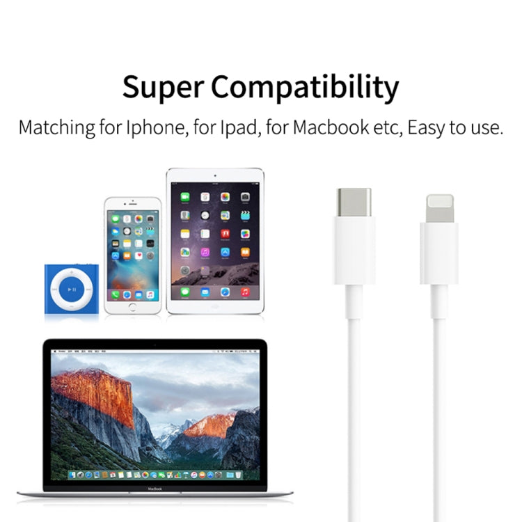 PD 18W USB-C / Type-C to 8 Pin Flash Charging Data Cable for iPhone X / 11 / 11 Pro / 11 Pro Max ...