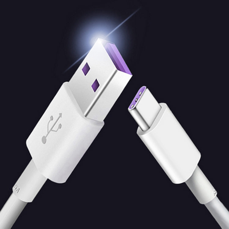 5A USB to USB-C / Type-C Mobile Phone Tablet PC Universal Super Fast Charging Data Cable, 1m, 1.5...