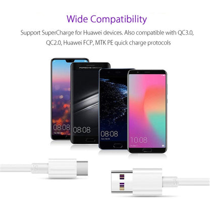 5A USB to USB-C / Type-C Mobile Phone Tablet PC Universal Super Fast Charging Data Cable, 1m, 1.5...