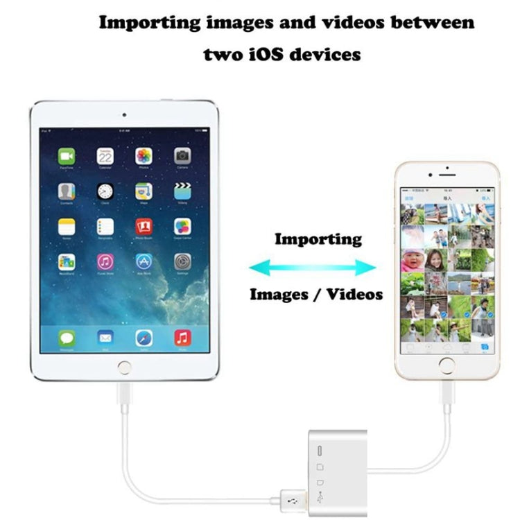 4 in 1 SD TF USB to lightning camera reader adapter   IOS 13
