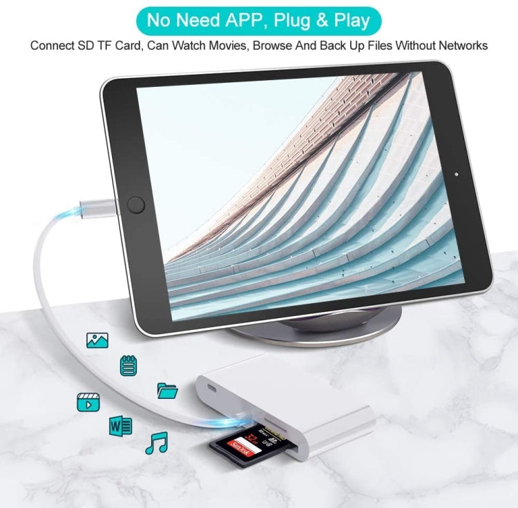 Applicable to the hard disk adapter of iPhone tablet OTG data cable USB mouse keyboard multifunction converter