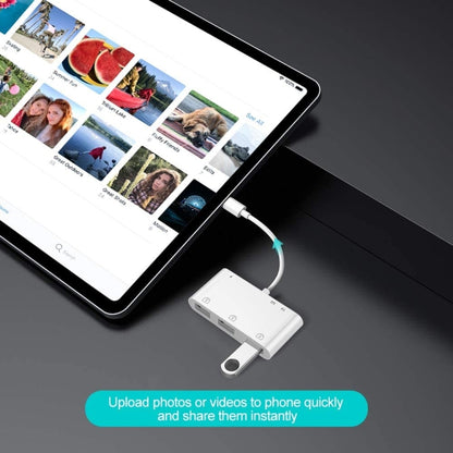 Applicable to the hard disk adapter of iPhone tablet OTG data cable USB mouse keyboard multifunction converter