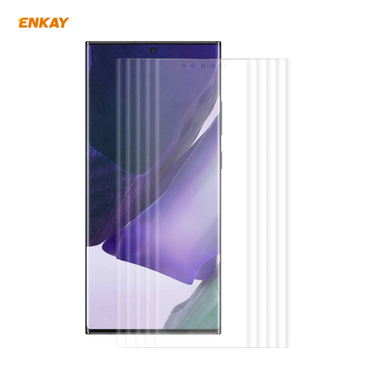 For Samsung Galaxy Note 20 Ultra 5 PCS ENKAY Hat-Prince 3D Full Screen PET Curved Hot Bending HD ...