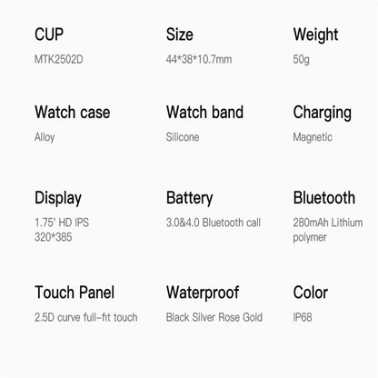 W26 1.75 inch IPS Color Screen Smart Watch