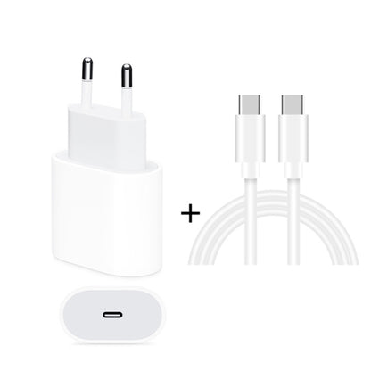 2 in 1 PD 20W Single USB-C / Type-C Port Travel Charger + 3A PD3.0 USB-C / Type-C to USB-C / Type...