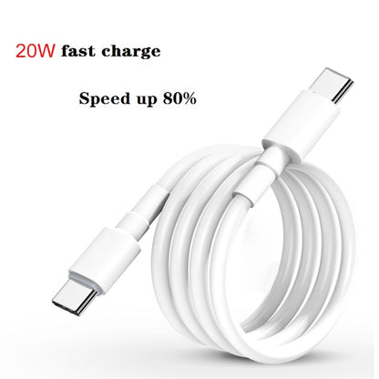 2 in 1 PD 20W Single USB-C / Type-C Port Travel Charger + 3A PD3.0 USB-C / Type-C to USB-C / Type...