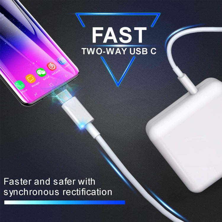 2 in 1 PD3.0 30W USB-C / Type-C Travel Charger with Detachable Foot + PD3.0 3A USB-C / Type-C to ...