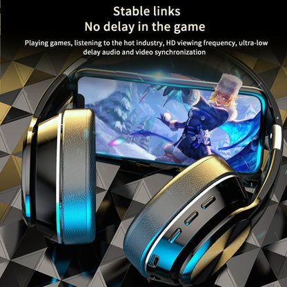 VJ320 Bluetooth 5.0 Head-mounted Foldable Wireless Headphones Support TF Card with Mic, VJ320 Bla...