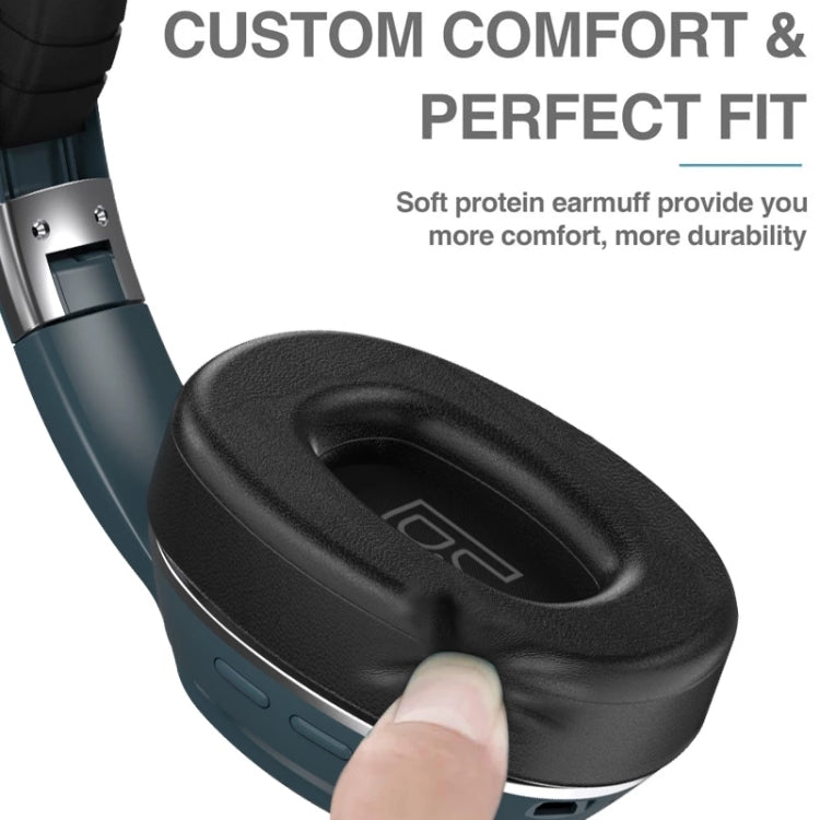 VJ320 Bluetooth 5.0 Head-mounted Foldable Wireless Headphones Support TF Card with Mic, VJ320 Bla...