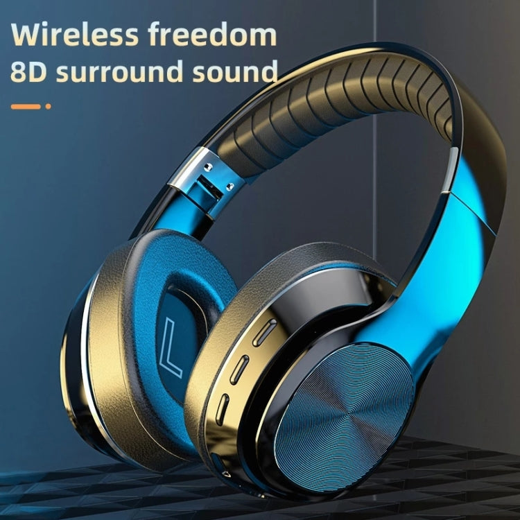 VJ320 Bluetooth 5.0 Head-mounted Foldable Wireless Headphones Support TF Card with Mic, VJ320 Bla...